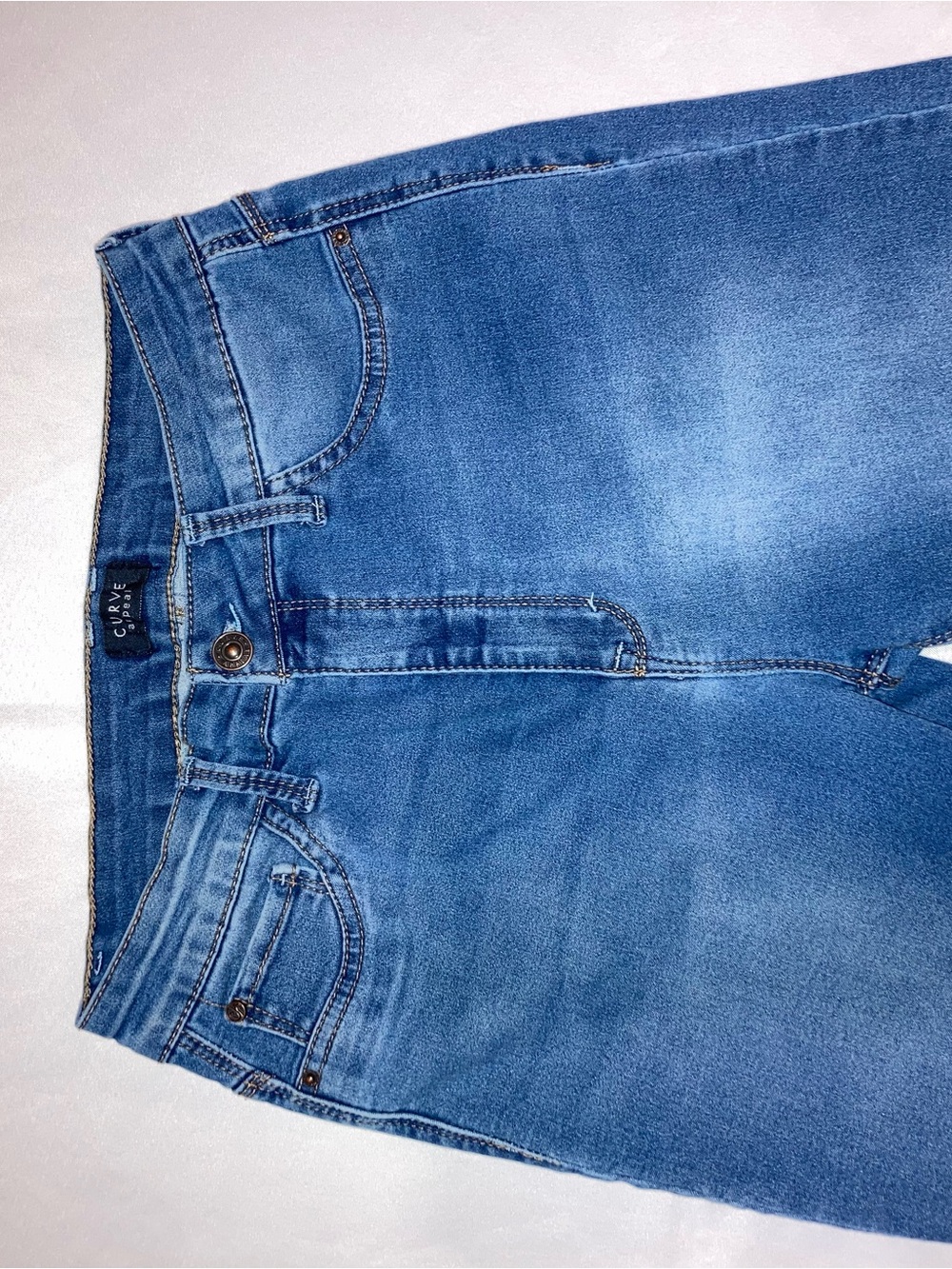 Classic Blue Women's Skinny Jeans - Stretch Denim - Picture 8 of 8